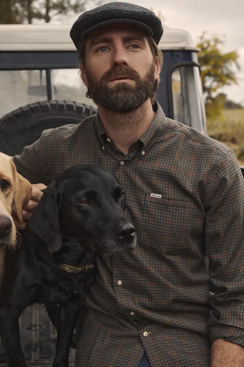 Barbour Henderson Thermo Weave Shirt Olive-1